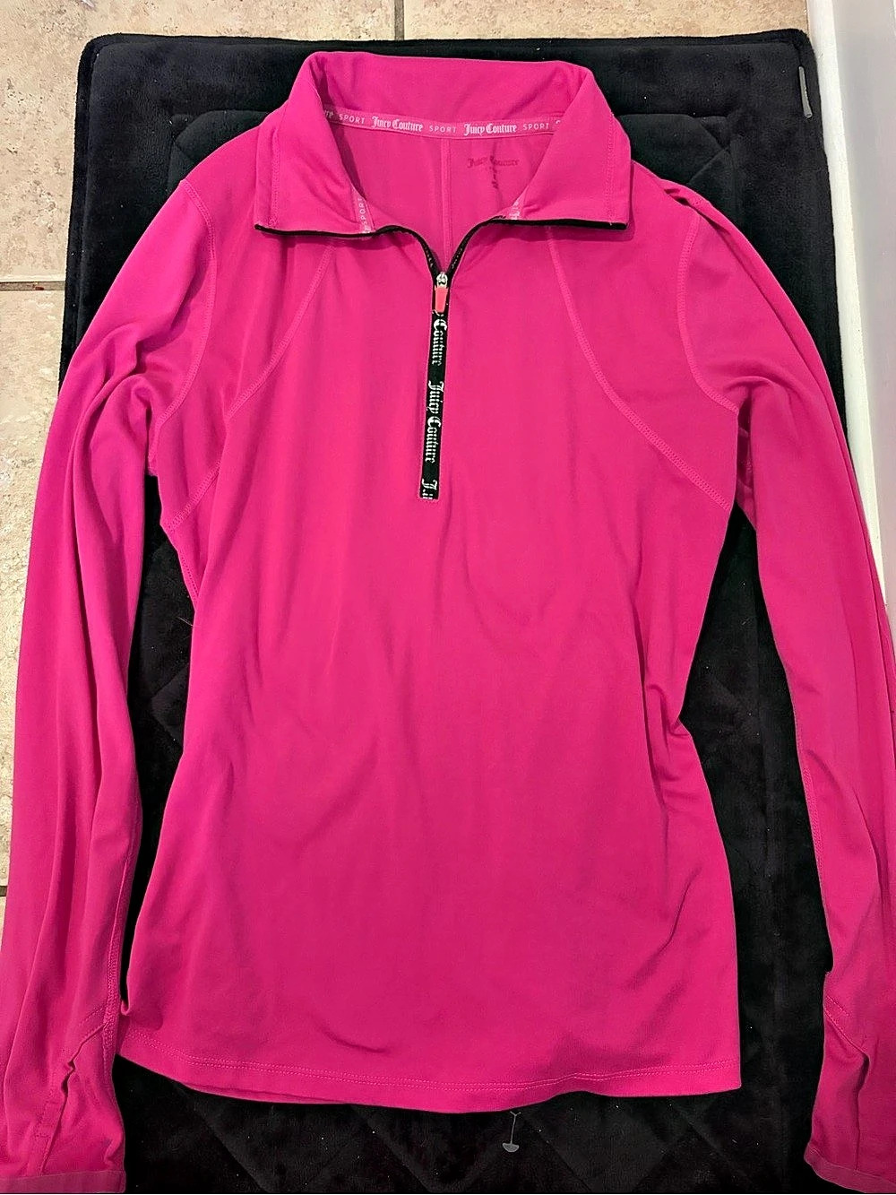 Juicy Couture Pink Half-Zip Pullover Like New